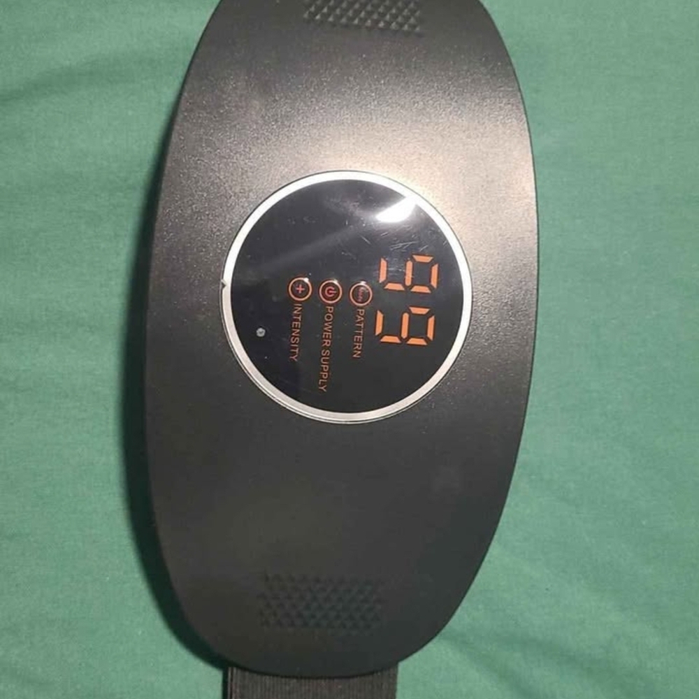 Black Electronic Fitness Belt/Stomach Massager